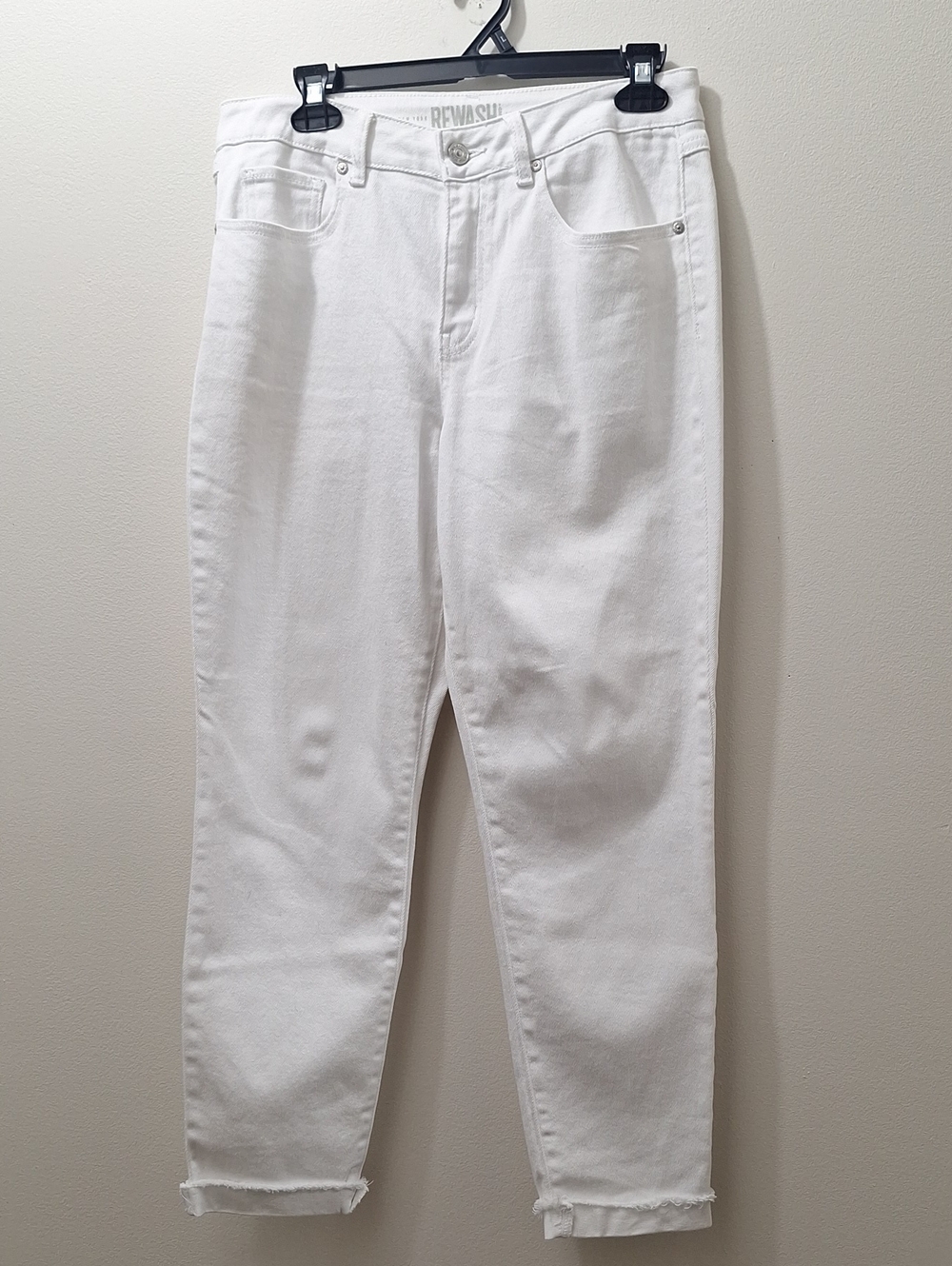 Rewash White Cropped Mom Jeans Size 28
